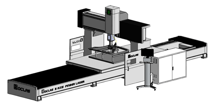 5-Axis Fiber laser cutting machine