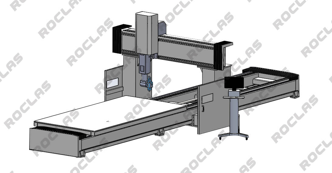 5-Axis Fiber laser cutting machine