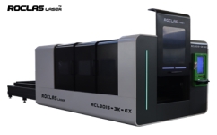 Whole cover type fiber laser cutting machine with changable table