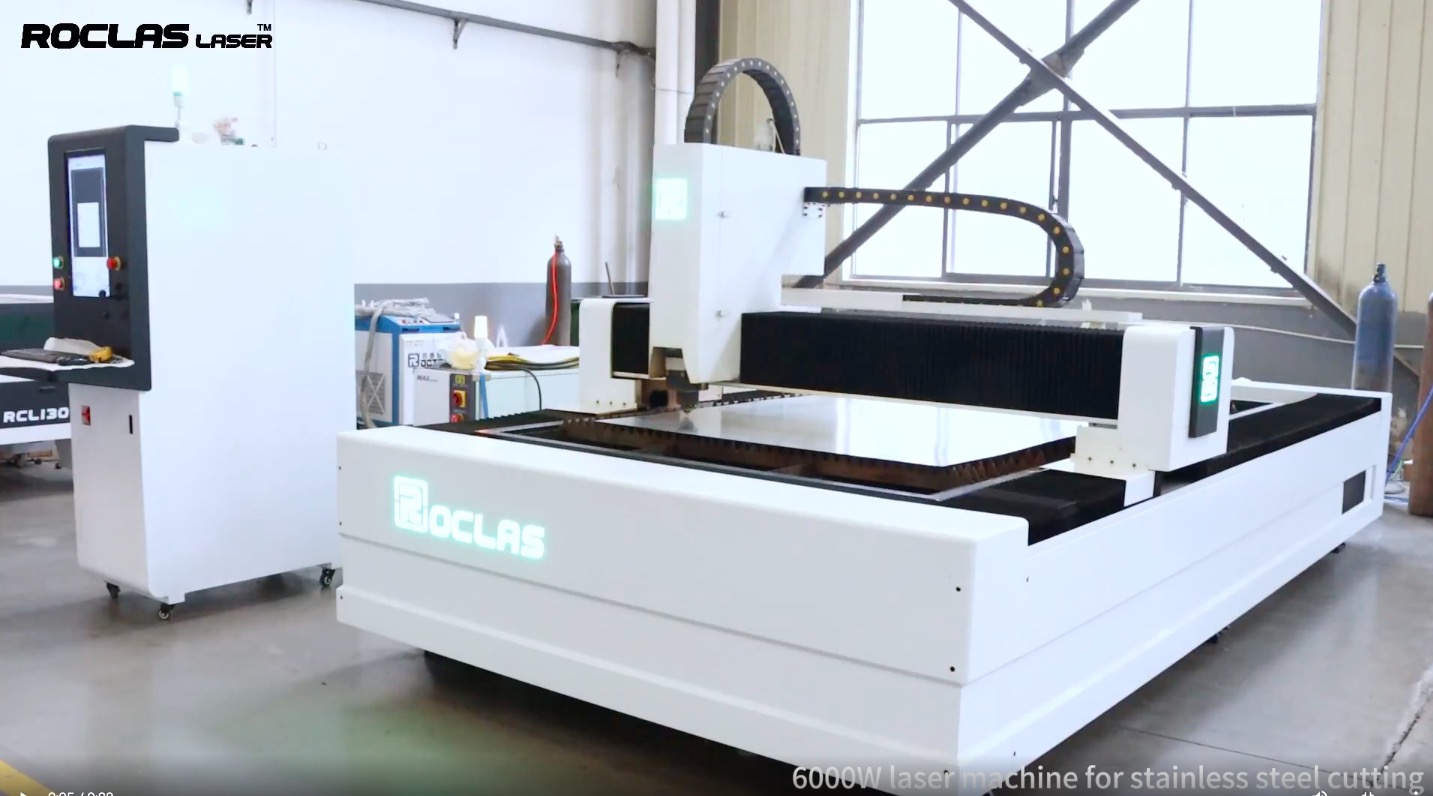 How Roclas 3000W Fiber Laser Cutting Machine Cutting Steel Sheet?